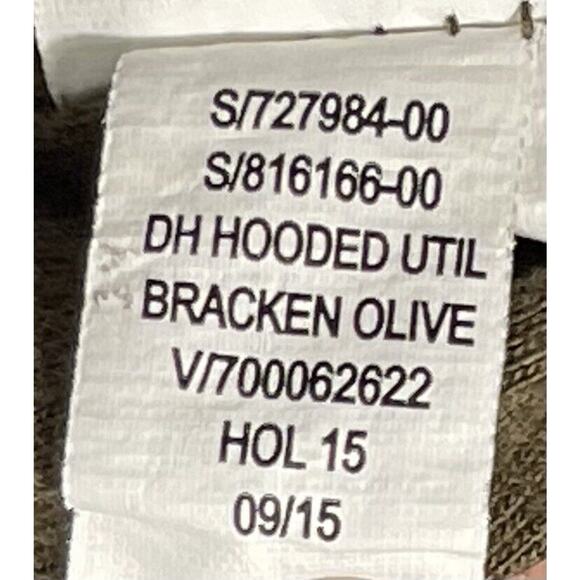 Vintage Gap Factory Men’s Khaki Olive Green Hooded Utility Grunge Boho Jacket, S - Picture 9 of 12